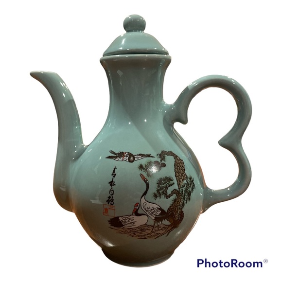 Ceramic tea pot with  6 tea cup’s. - Picture 2 of 7